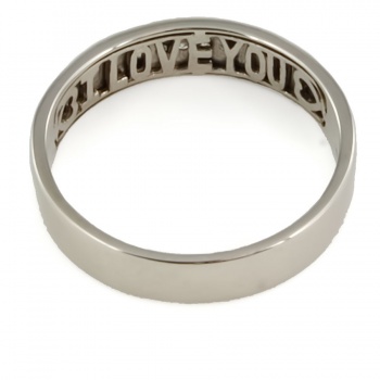 9ct white gold Diamond Wedding Ring size I